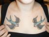 birds tattoos on chest